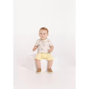 Imagem de Conjunto Menino Camisa e Bermuda Croche Alakazoo Ref. A0053-Masculino