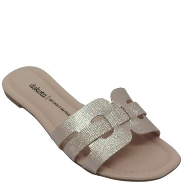 Imagem de Chinelo Dakota Feminino Tiras Brilhantes (Rose, BR, Adulto, Numérico, 36)