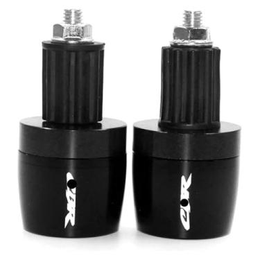 Imagem de 7/20.3 cm 22 mm CNC Motorfiets Handle Bar Grips Cap Plug Compatível com CBR600F CBR 600F CBR600 F 2011 2012 2013 (Preto 1)