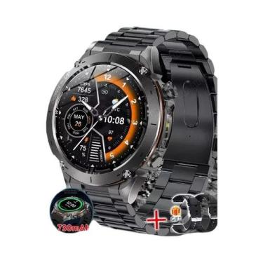 Imagem de Relógio Inteligente Militar GPS 1.43" AMOLED Bússola 10ATM À Prova D'Á