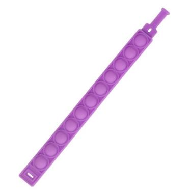 Imagem de Pulseira de brinquedo design colorido aliviar o estresse bolha de sili