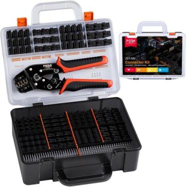 Imagem de Kit de ferramentas de crimpagem PEBA Ratcheting 32-20AWG Crimper + Con