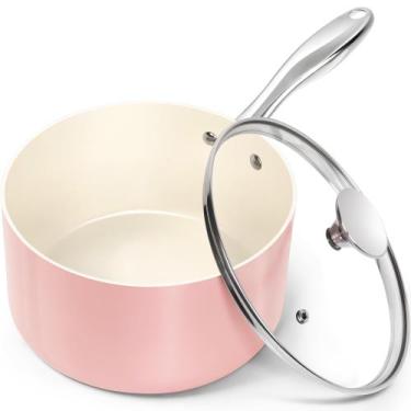 Imagem de Panela MICHELANGELO 3L com tampa antiaderente com revestimento cerâmic