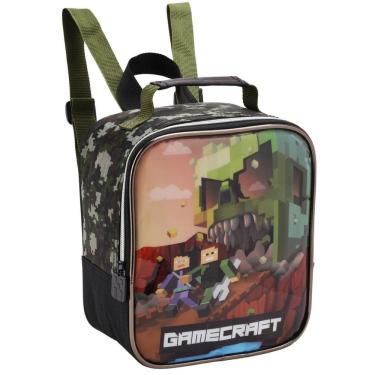 Imagem de Lancheira Térmica Infantil Minecraft Escolar Menino