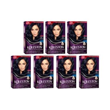 Imagem de Coloraçao Koleston 28 Preto Azulado - Kit C/7Un