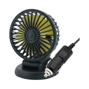 Imagem de Ventilador de Carro Ajustável 360° - 3 Cabeças, Silencioso e com 2 Vel