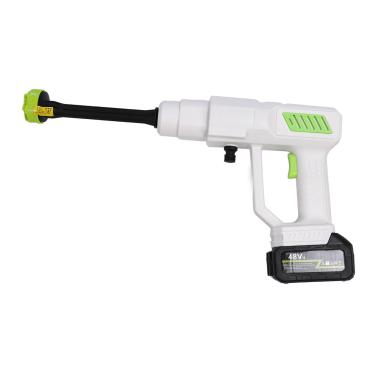 Imagem de Generic Lavadora de Pressão Sem Fio, Leve Ajustável 30bar Poderosa Pistola de Lavagem de Carro a Bateria Com Bico 6 Em 1 para Rega de Plantas (Plugue dos EUA)
