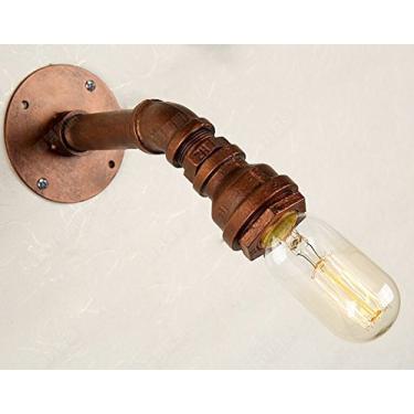 Imagem de Luminária de teto de metal marrom simples, lustre retrô em forma de V, luminária pendente