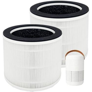 Imagem de Filtro de substituição AP-T100FL para purificador de ar inteligente HoMedics AP-T100 AP-T95, 3 em 1, H13 True HEPA com carvão ativado e pré-filtro, pacote com 2