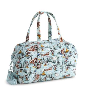 Imagem de Vera Bradley Bolsa de viagem Disney Miramar de algodão premium, Ski Weekend Mickey and Friends