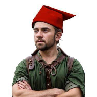 Imagem de UniqKaliber Chapéus unissex de anão, acessórios de Halloween para adultos, chapéus de elfo, personagem de livro de histórias para cosplay de Natal