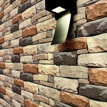 Imagem de 10 Placas Revestimento De Parede EPS Tijolinho Rústico Térmico 50cm - 