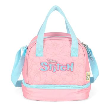 Imagem de Lancheira Transversal Escolar Dupla Stitch Disney Meninas