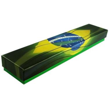 Imagem de Estojo Pátria de Papel Cores Brasileiras para Joias (pulseira) - Rei D