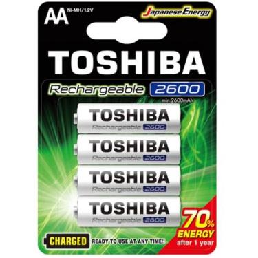 Imagem de Pilha Recarregável Toshiba AA 4x Unidades 2600mAh Japanese Energy