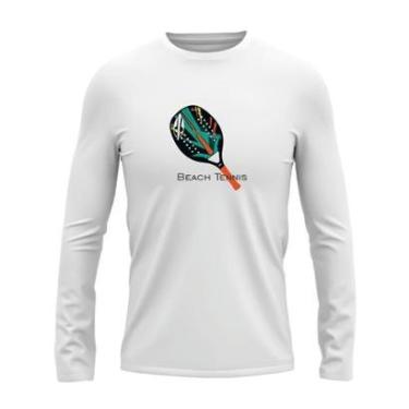 Imagem de Camiseta Térmica Uv Esporte Corrida Beach Tennis Raquete Unissex-Unissex