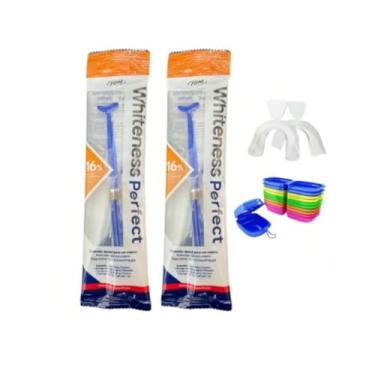 Imagem de Kit de Clareamento Dental Profissional, Gel Clareador com Moldeira, Branqueamento Rápido e Seguro.