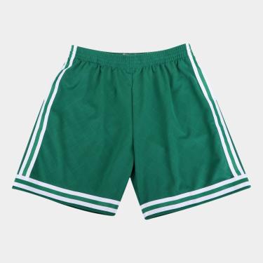 Imagem de Bermuda NBA Boston Celtics Mitchell e Ness Jersey Swingman Plus Size Masculina-Masculino