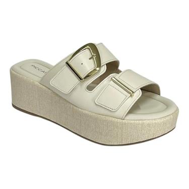 Imagem de Tamanco Picadilly Leia Wide Fit Anabela 485004 Off White