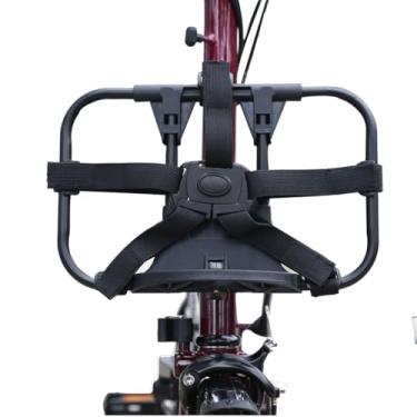 Imagem de SplendoRoute Conjunto De Suporte Frontal Para Bicicleta Dobrável Bloco Transporte Brompton (Horizontal - Preto)