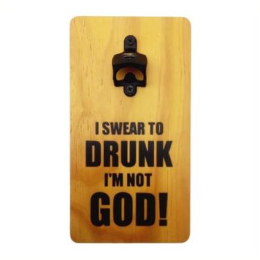 Imagem de Abridor de Garrafa Magnético Parede - I Swear