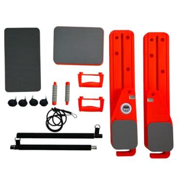 Imagem de Kit de Pilates Multifuncional com Barras, Elásticos e Bases Deslizantes – Treino Completo em Casa