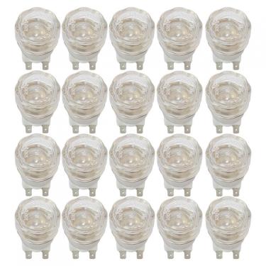 Imagem de Kit Lâmpada Com Protetor Para Forno Embutir 220V - 20 Peças Branco 220V
