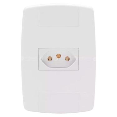 Imagem de Tomada Simples 2 P + T 10A 250V Modular Ilumi Lev 