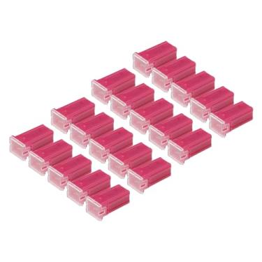 Imagem de Generic Fusíveis de micro cartucho 30A/FMM interno do motor fusíveis tipo caixa M para carro caminhão/metal plástico durável / 20 peças rosa
