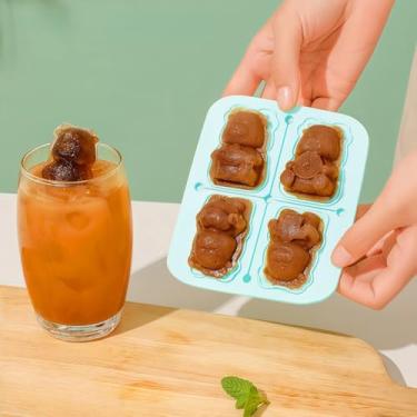 Imagem de Molde de silicone para cubos de gelo Blue Dragon, máquina de gelo divertida em forma de dragão para coquetéis de bebidas frias, molde de silicone criativo