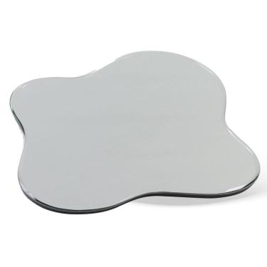 Imagem de Bandeja Decorativa Orgânica em Vidro Espelhado 25cm KV0329 BTC