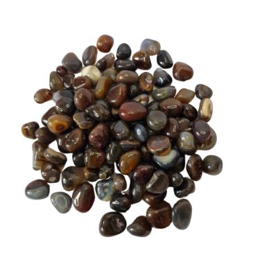 Imagem de Pedra Ágata Caramelo 1 a 2 cm Rolada 500g Natural