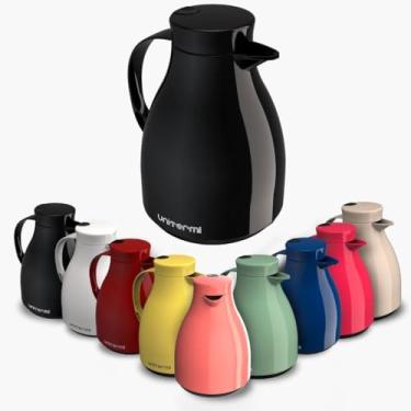 Imagem de Garrafa Térmica Paris com Gatilho para Chá e Café 1L (Preta)