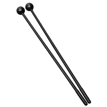 Imagem de RiToEasysports Malho de Vara de Tambor Versátil, Durável, Leve, Auxiliares de Ensino para Educação Musical, 1 par de Peças de Instrumento de Percussão Orff de Plástico (Plástico Preto)