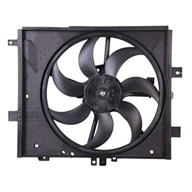 Imagem de Conjunto de ventilador de resfriamento de motor de substituição OE para Nissan Versa Sedan 1.6L Auto (4 velocidades) e manual 2012-2019, 2014-2019 Versa Note 1.6L MT, radiador do motor para 214811HS3A