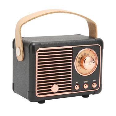 Imagem de Alto-falante Sanpyl Retro HiFi Stereo BT5.0 com som surround de 360