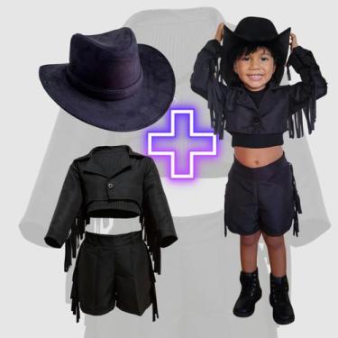 Imagem de Roupa Rosa Ana Castela Menina Boiadeira Festa E Aniversário - Fazendin