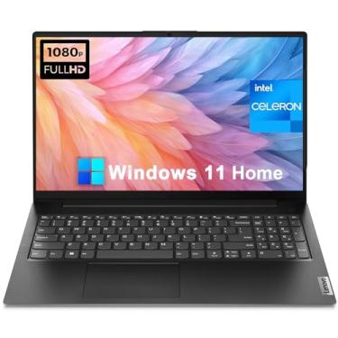 Imagem de Lenovo Laptop V15 Gen2 de 15,6 polegadas FHD Business & Home, processador Intel Celeron N4500, 8 GB RAM, SSD de 512 GB, teclado numérico, Wi-Fi, BT 5.1, webcam, RJ-45, HDMI, Windows 11 Pro, com