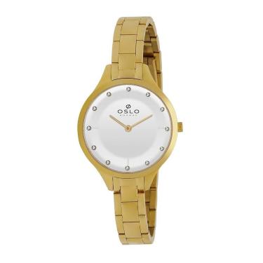 Imagem de Relógio Oslo OFGSSS9T0031 S1KX Dourado Feminino 3ATM - Aço