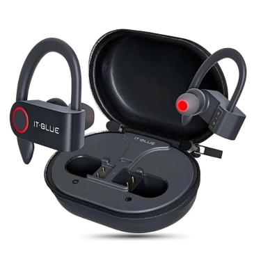 Imagem de Fone De Ouvido Bluetooth 5.0 Sem Fio Gancho Esportivo Corrida 30h