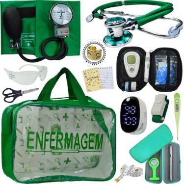 Imagem de Kit Enfermagem Transparente Estagio Academico Completo - Love Saude, V