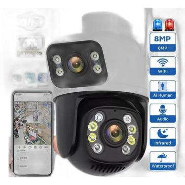 Imagem de Câmera Wi-Fi Ptz Lente E Tela Dupla 360 5G Prova D` Agua 6Mp