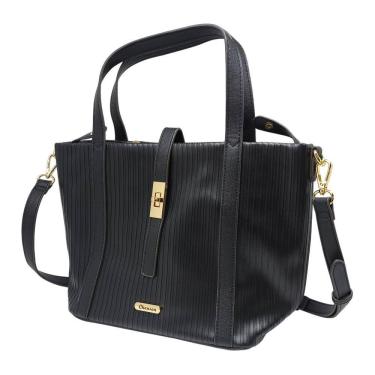 Imagem de Bolsa Feminina Atemporal Textura Vertical Ajustável Chenson