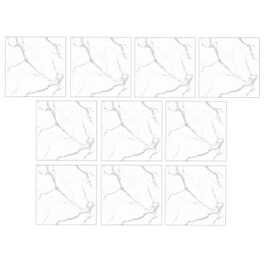 Imagem de Placa Adesiva Marmore 3D Kit 10 uni Papel de Parede Autocolante Obra Reforma Decoraçao Casa Ambiente Cozinha Banheiro