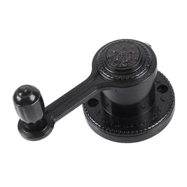 Imagem de predolo Manivela de substituição para varal de secar roupa com elevação, cabo de aço de 1,8 m, para uso doméstico, em liga de alumínio, Preto