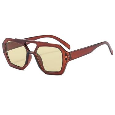 Imagem de Óculos de Sol Feminino Candy Colors com Ponte Dupla e Rebites para Esportes ao Ar Livre, Corrida e Ciclismo, Tamanho 14