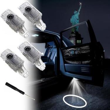 Imagem de Projetor de porta de 4 peças compatíveis com acessórios MDX ZDX TL TLX RLX, sem luzes desbotadas, logotipo super brilhante