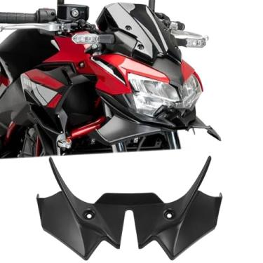 Imagem de Para Z650 2025 Z 650 2020-2024 2025 Asa dianteira Aerodinâmico Spoiler Downforce Naked Spoilers Winglet Wing Deflector (preto)