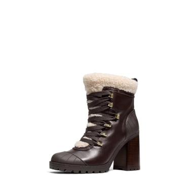 Imagem de Michael Kors Bota feminina com salto Sydra, Chocolate, 41