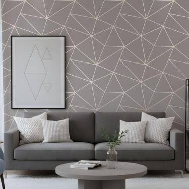 Imagem de Papel De Parede 3D Adesivo Autocolante 10m X 45cm Lavável Decorativo V